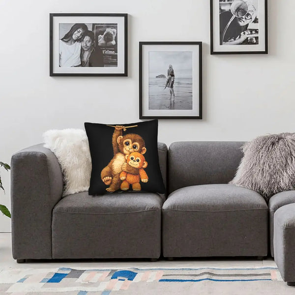 Punch The Monkey Pillow Case